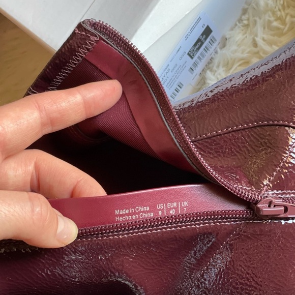 Aldo Burgundy Ankle Boots - Picture 3 of 12